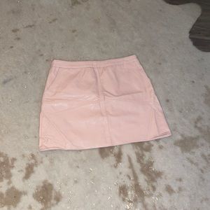 Vegan Leather Mini Skirt